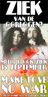 Make Love No War op 15 september